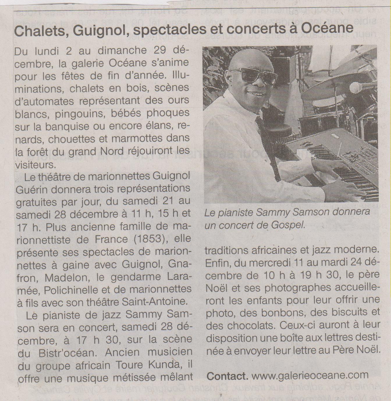 02.12.2013 - OUEST FRANCE - NOËL