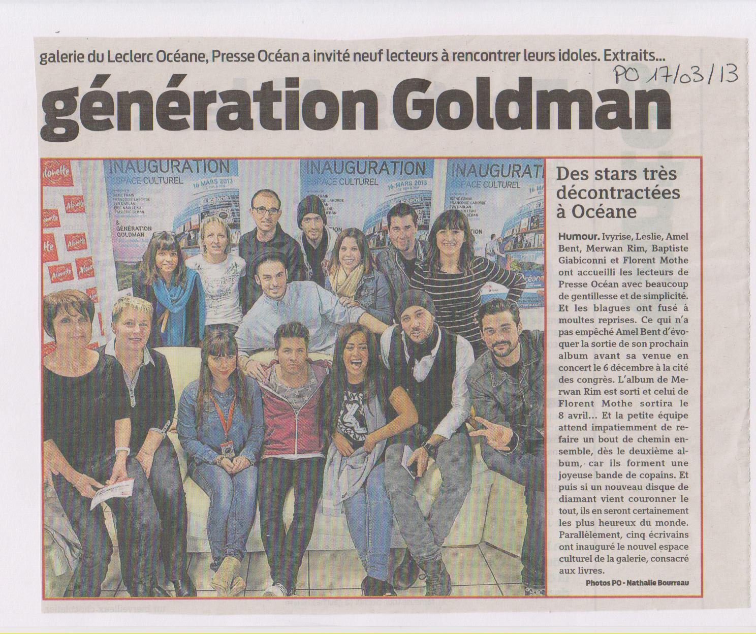 17-03-2013 PRESSE OCEAN GENERATION GOLDMAN