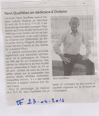 23.04.2014---OUEST-FRANCE---YANN-QUEFFELEC