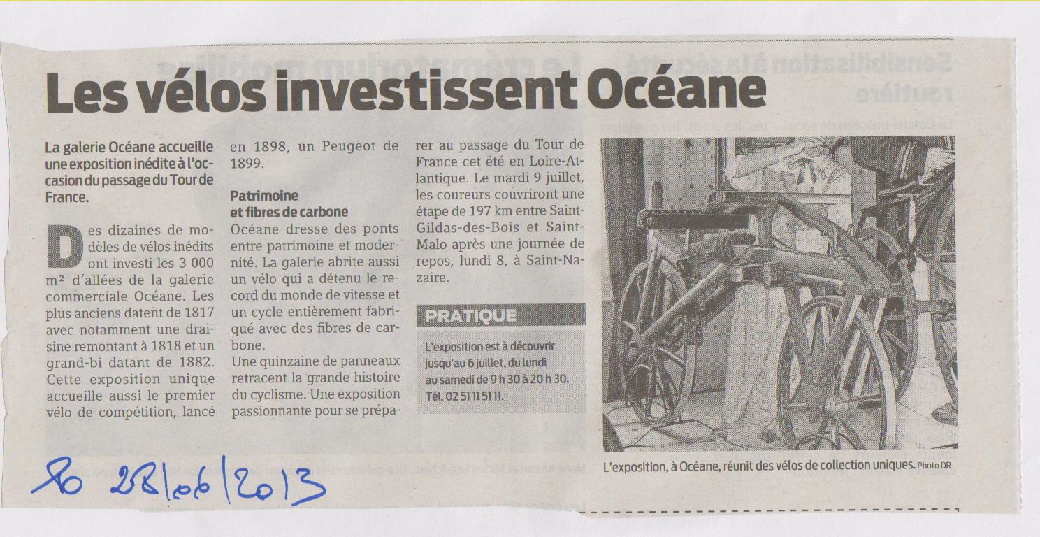 28.06.2013 - PRESSE OCEAN - EXPO VELO