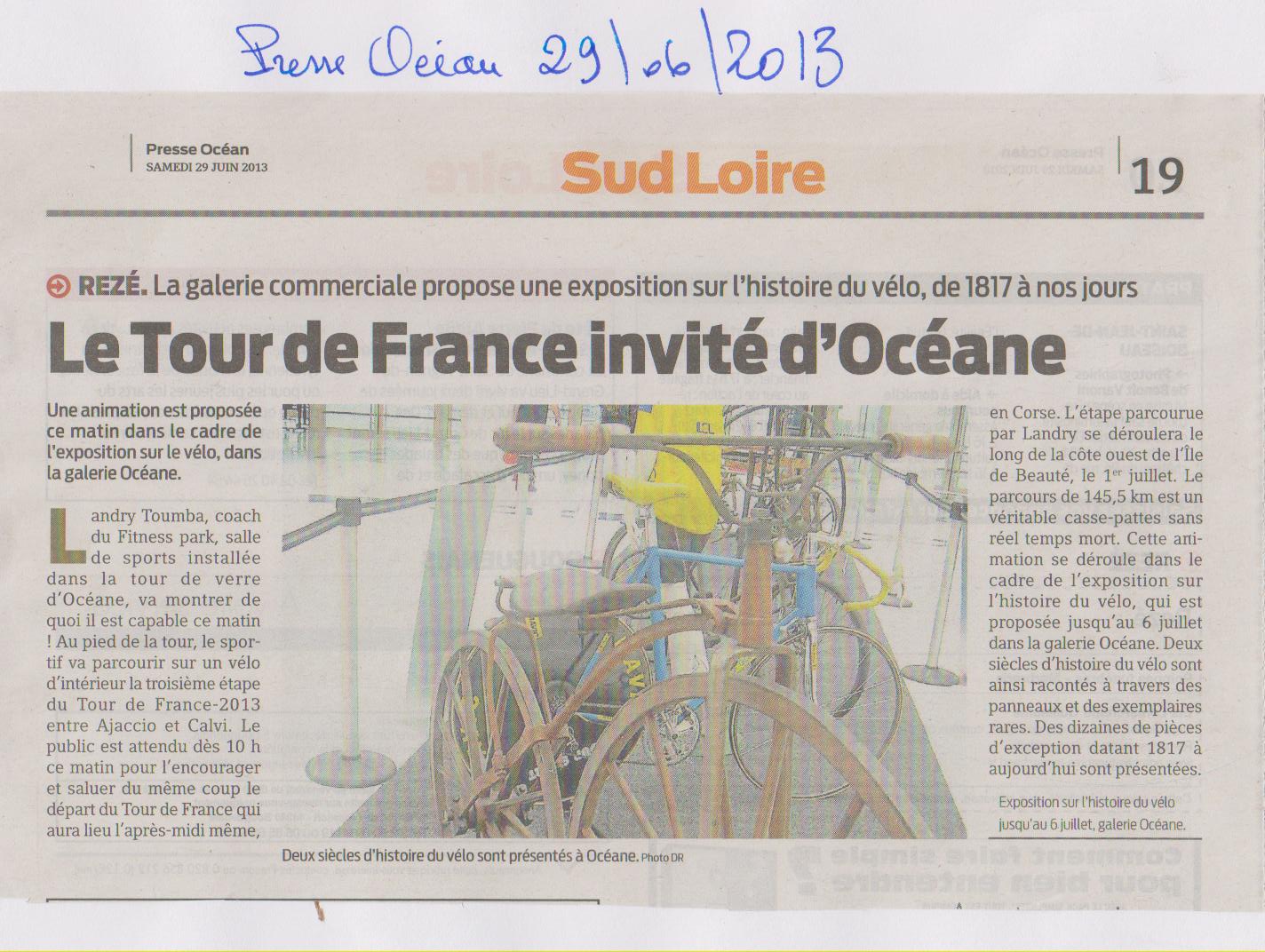 29.06.2013 - Presse Ocean - Expo vélo
