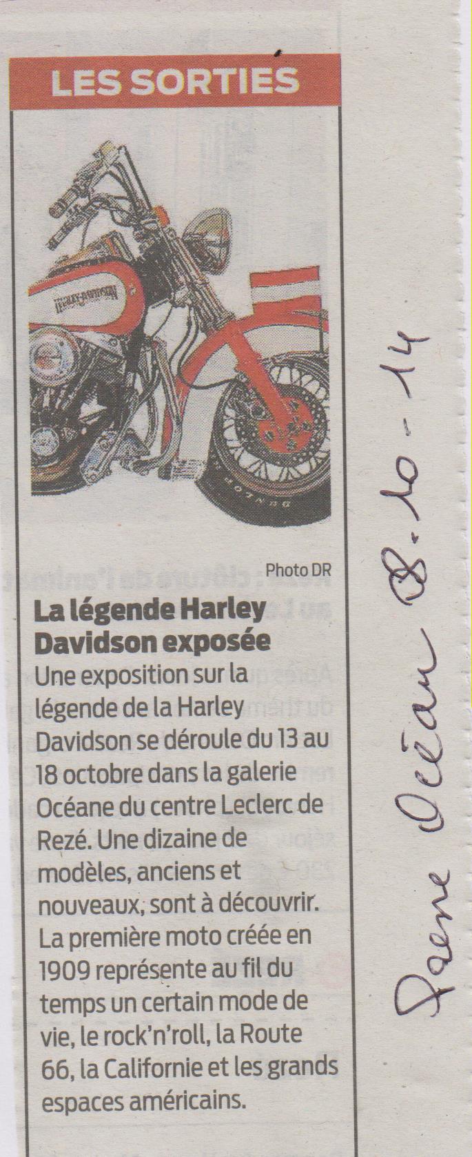 8.10.2014 - PRESSE OCEAN - HARLEY DAVIDSON