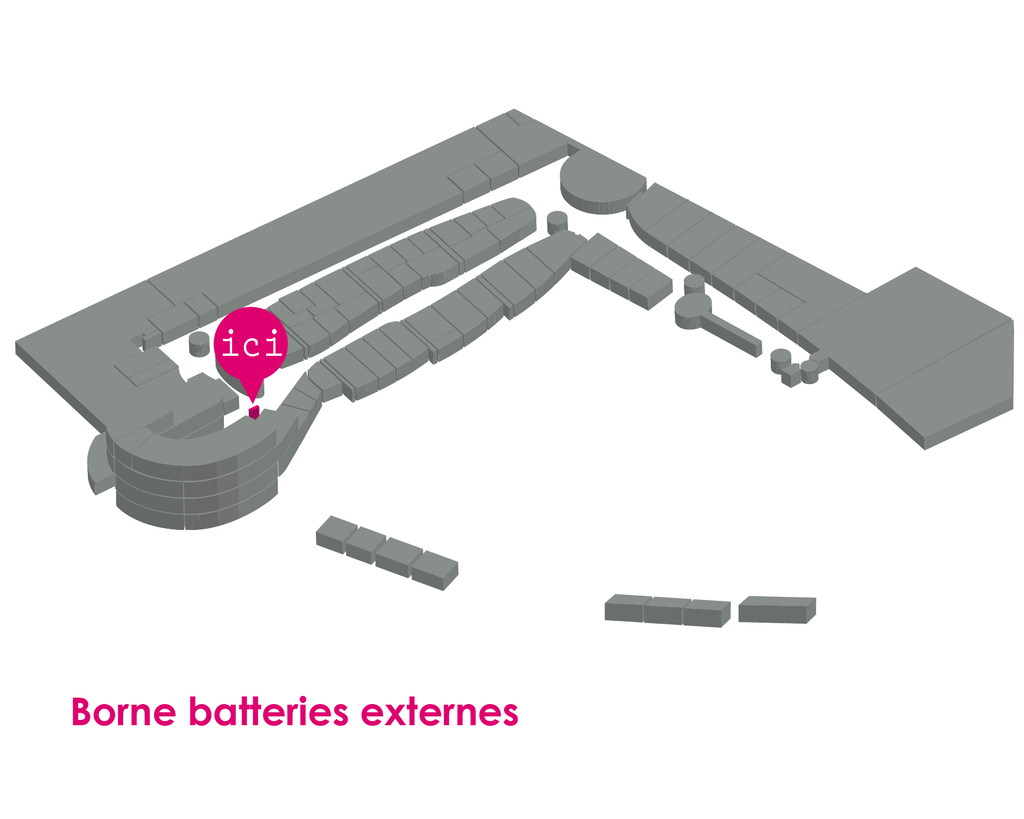 borne batteries externes