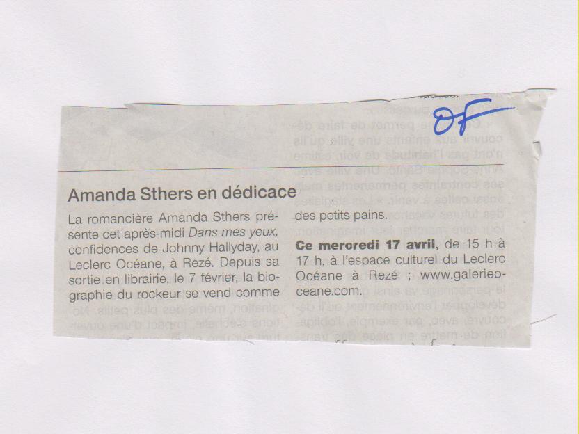 OUEST FRANCE - AMANDA STHERS 17-04-2013